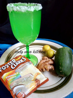 A picture of Cucumber Lemon & Ginger Juice.