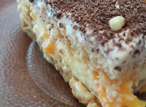 Una foto de Postre de vainillas súper rápido!  😋❤️
