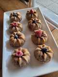 Muffins de banana y frutilla🍌🍓 Aptos SIBO