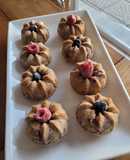 Muffins de banana y frutilla🍌🍓 Aptos SIBO