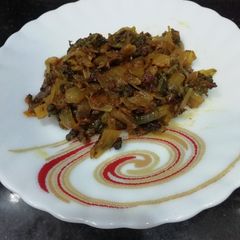A picture of Bitter gourd Peel Bhurji.