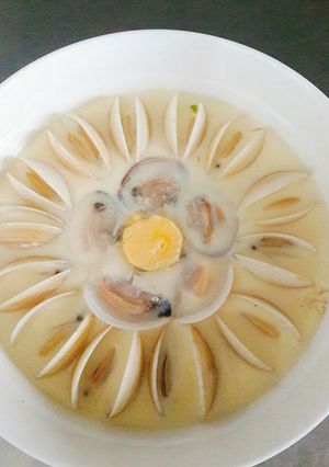 Hình của món Trứng hấp ngao.