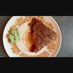 Sprouted ragi nir dosa A picture of Sprouted ragi nir dosa.