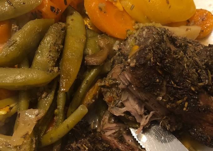 Recipe of Super Quick Homemade Italian style Marinated Lamb, (with mixed veg and Sweet Potatoes)