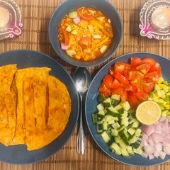 A picture of Chorafali With Chatpata Beans Chats😋Special Snacks Treats 😋.