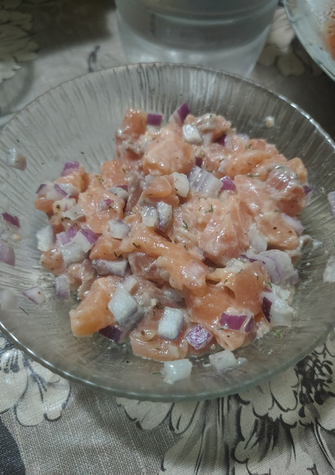 Una foto de Tartar de Salmón