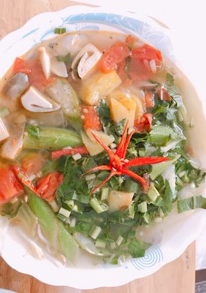 Hình của món Canh chua chay.