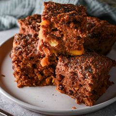 Traditional Bread Pudding With Sultanas & Apricots A picture of Traditional Bread Pudding With Sultanas & Apricots.