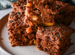 A picture of Traditional Bread Pudding With Sultanas & Apricots.