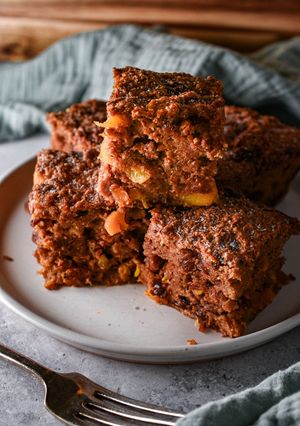 A picture of Traditional Bread Pudding With Sultanas & Apricots.