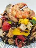 Insalata di Riso Venere Golosa con Pesce e Mango