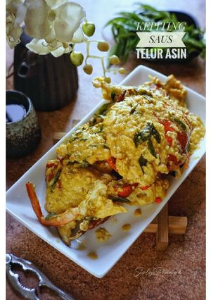 Foto resep KEPITING SAUS TELUR ASIN ala RESTO🦀🦀😋