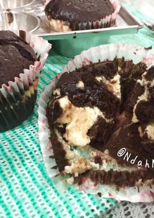 Foto resep Chocolate cheese lava muffin