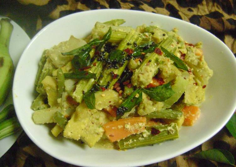 Avial (Mixed Vegetable Curry - Kerala Style)