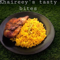 A picture of Smokey Saudi chicken mandi.مندى بالدجج.