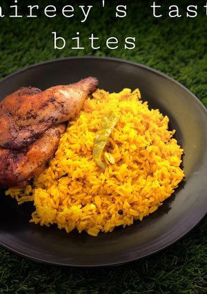 A picture of Smokey Saudi chicken mandi.مندى بالدجج.