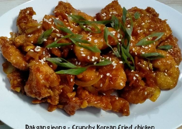 Cara Gampang Membuat Dakgangjeong - Crunchy Korean fried chicken, Enak