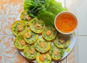 Hình của món Bánh khọt tôm.