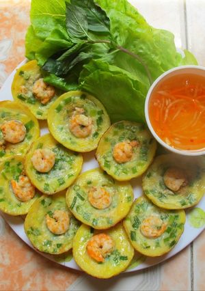 Hình của món Bánh khọt tôm.