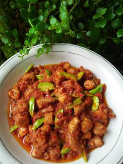 Foto resep Sambal Cumi Asin Pete Balado