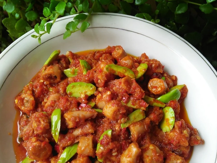 Easy Steps Make Recipes Sambal Cumi Asin Pete Balado the So Delicious Can Pamper Your Tongue.