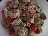 Ensalada de alcachofas con atún
