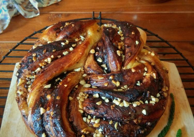 Langkah Mudah untuk meracik Coklat Kacang Babka, Enak