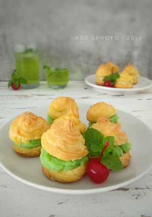 Foto resep Soes vla Pandan