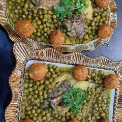 طاجين جلبانة ❤بكريات الدجاج 😊😋 بنة خيالية-レシピのメイン写真