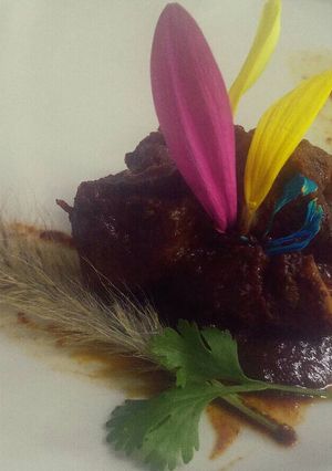 Una foto de Carne en salsa de ciruela