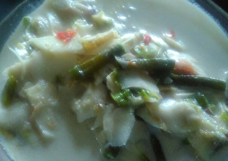 Sayur lodeh rebung &amp; kacang panjang