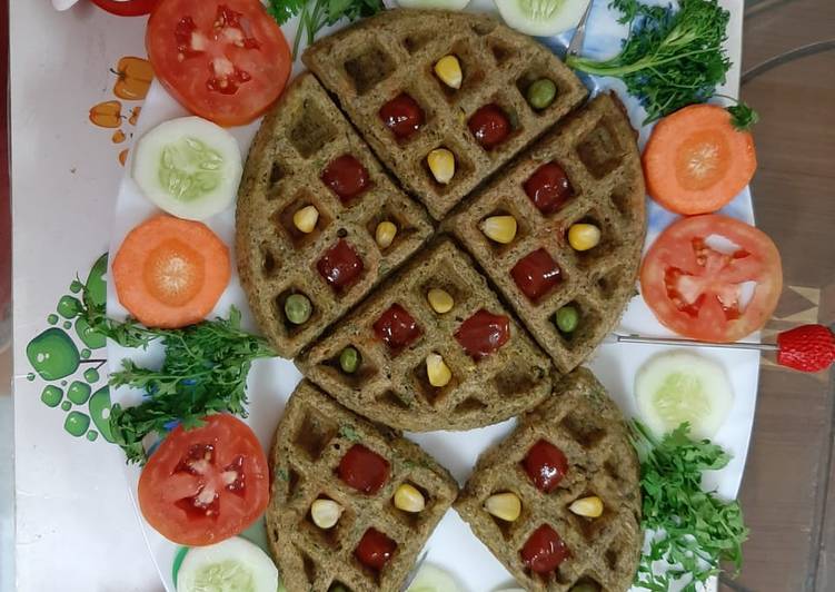 Moong dal waffels