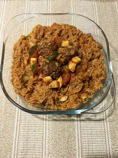 A picture of Tomato Italian Stew with Orzo.
