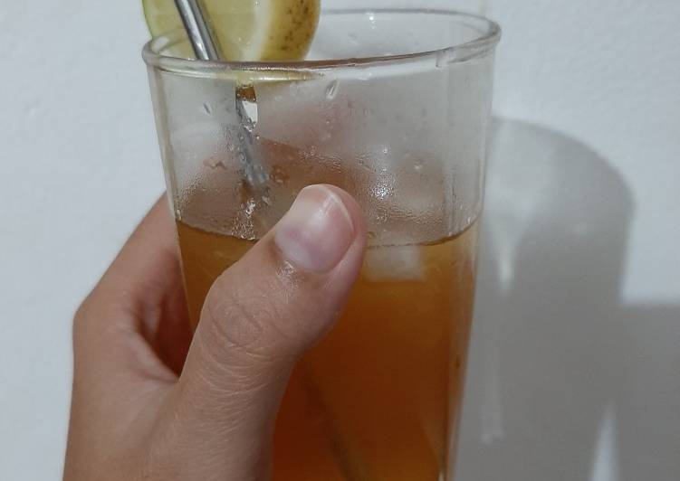 makanan Ice lemon tea Jadi, Enak