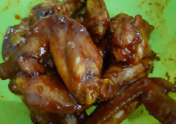 Chicken wings ala bermerk tanpa oven anti gagal