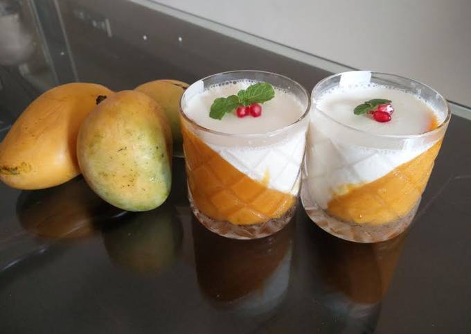 Simple Way to Prepare Ultimate Mango Panna Cotta for Lunch Recipe