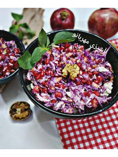 عکسی از دستور سالاد انار