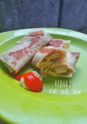 Foto resep Kebab isi orak-arik telur