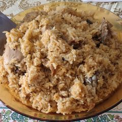 A picture of Chicken pilau #endofyearchallenge#.