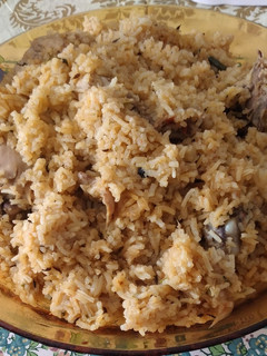 A picture of Chicken pilau #endofyearchallenge#.