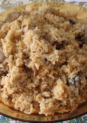 A picture of Chicken pilau #endofyearchallenge#.