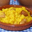 Arroz con salchichas
