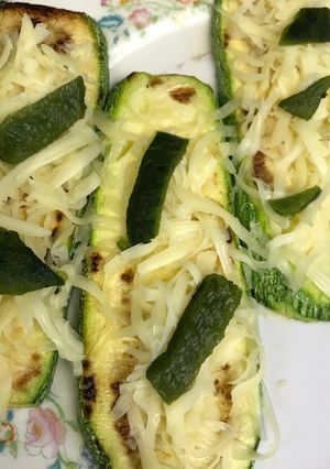 Una foto de Calabacitas gratinadas con poblanos