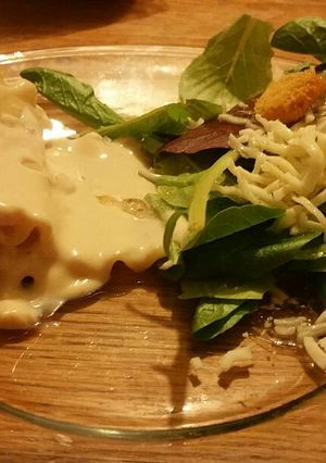 A picture of Chicken Alfredo Lasagna Rollups.