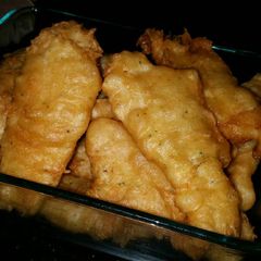 A picture of Beer battered fish.