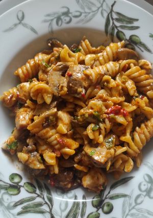 Paradicsom-mandula pestós fusilli recept fotója