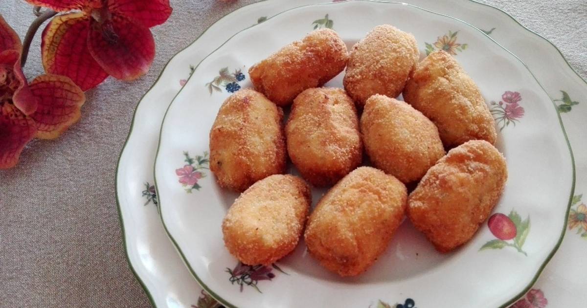 Croquetas de pollo con queso 👑 Receta de Sara A.Q.- Cookpad