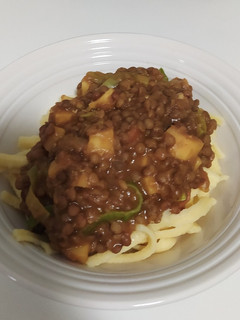 Una foto de Linsen mit Spätzle (Lentejas con Spätzle)