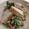 Sült tofu árpagyönggyel