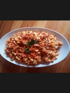صورة لوصفة معكرونة بالطون 🍲👌